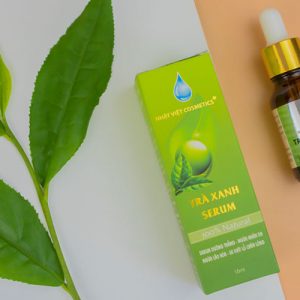 Serum dưỡng trắng ngừa nhăn se khít lỗ chân lông Trà xanh Nhật Việt 15ml