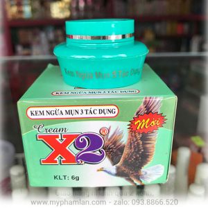 Kem ngừa mụn 3 tác dụng X2 6g