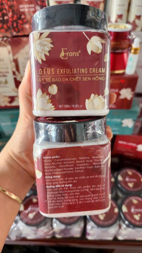 Erons Kem Tẩy Tế Bào Chết Sen Hồng Erons Kem Tẩy Tế Bào Chết Sen Hồng