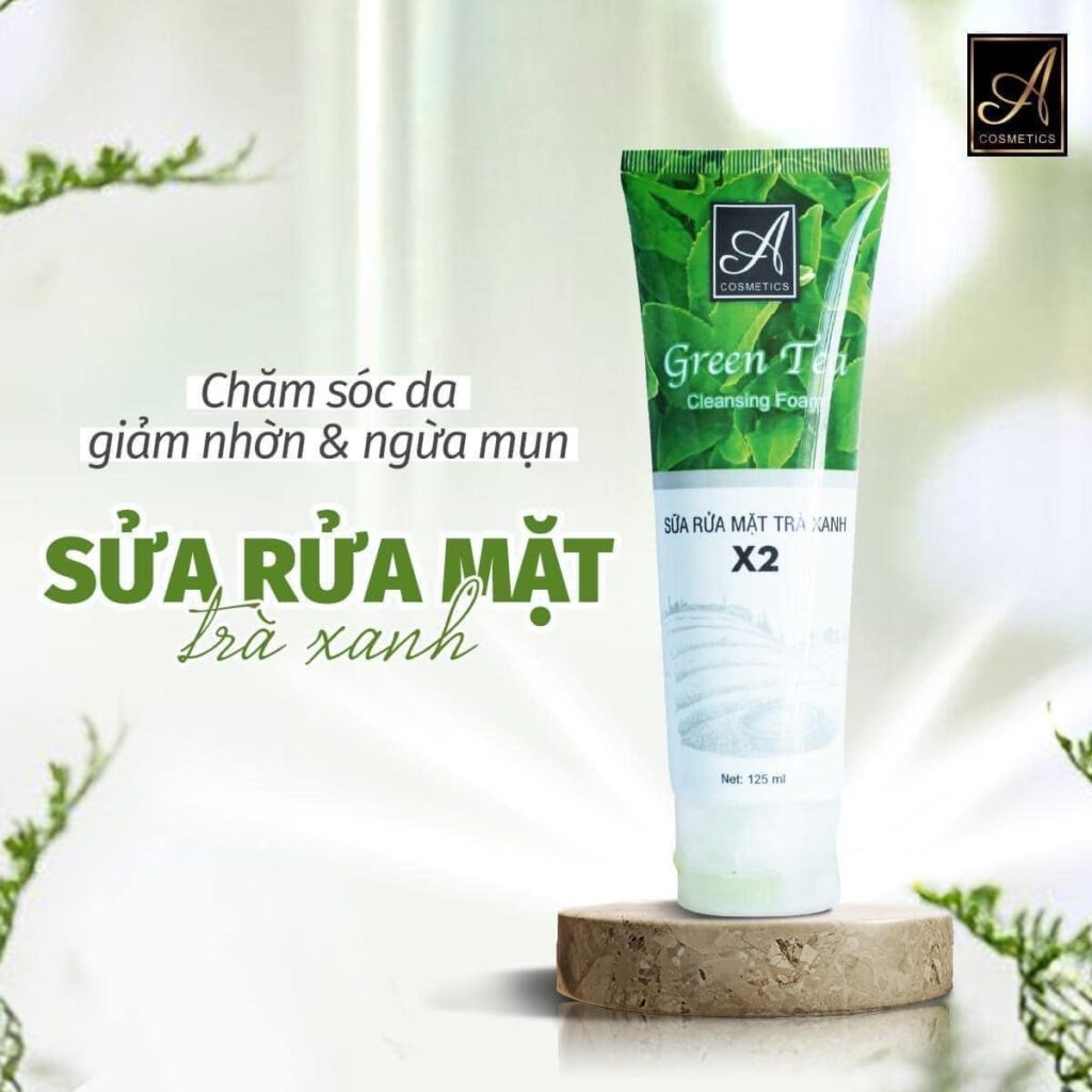 A Cosmetics Sữa Rửa Mặt Trà Xanh X2 