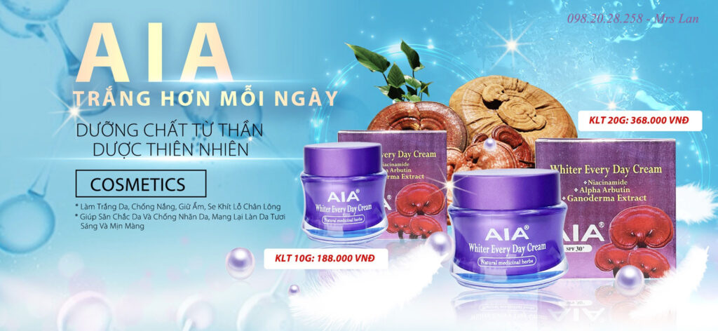 AIA Kem Trắng Da Linh Chi AIA Kem Trắng Da Linh Chi