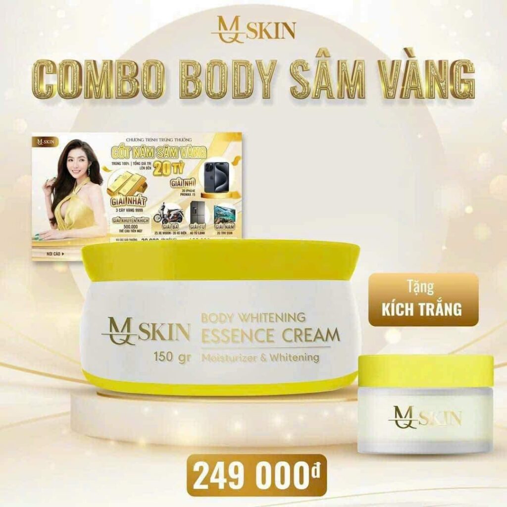 Combo Body Sâm Vàng MQ Skin Combo Body Sâm Vàng MQ Skin