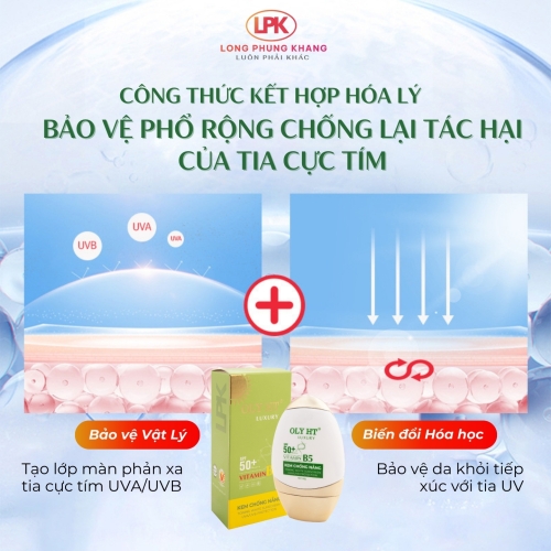 OLY HT Luxury Vitamin B5 Kem Chống Nắng OLY HT Luxury Vitamin B5 Kem Chống Nắng